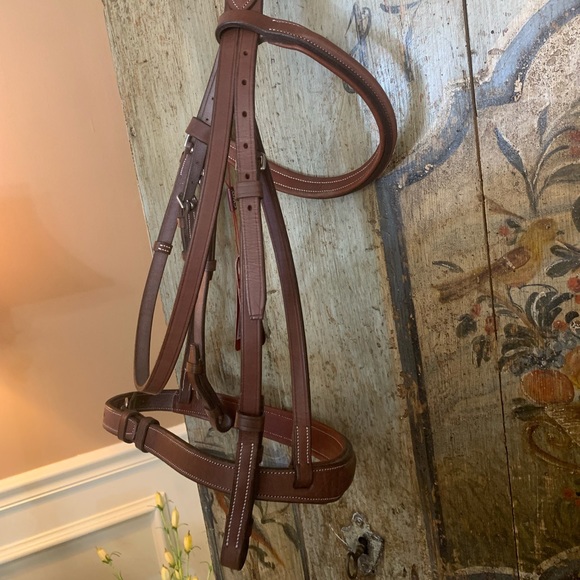 SOLD NEW brown CWD wide noseband hunter bridle size 3 - Picture 8 of 8